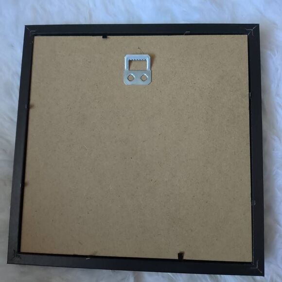 3D Butterfly with Flowers and Papercut. 8x8x" in black frame. - Picture 5 of 5